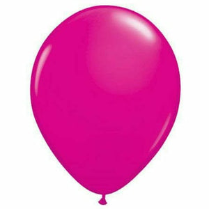 Nikki's Balloons BALLOONS Wild Berry / Air-Filled Solid Color 5" Air-Filled Latex Balloon, 1ct