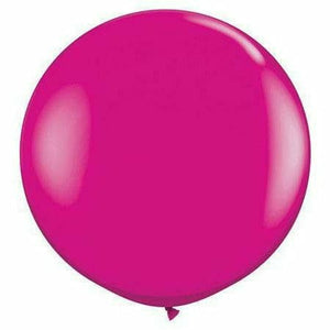 Nikki's Balloons BALLOONS Wild Berry / Helium Filled Solid Color Latex Balloon 1ct, 36"