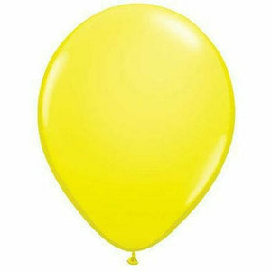 Nikki's Balloons BALLOONS Yellow / Air-Filled Solid Color 5" Air-Filled Latex Balloon, 1ct