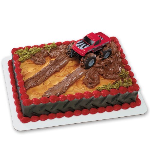 No Vendor Monster Truck DecoSet Cake Decoration