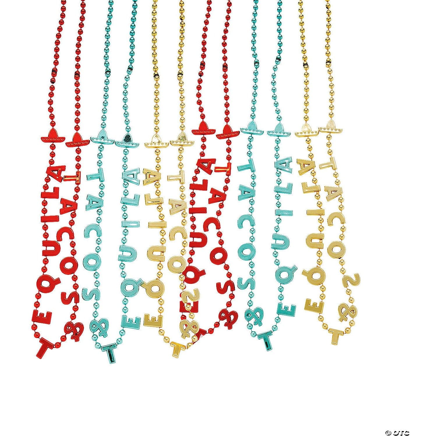 Oriental Trading Fiesta Tacos & Tequila Beaded Necklaces