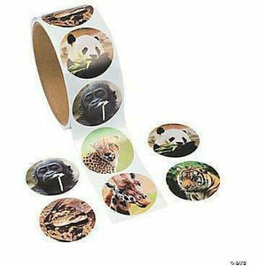 Oriental Trading TOYS Zoo Animal Sticker Roll Assorted Sticker Rolls
