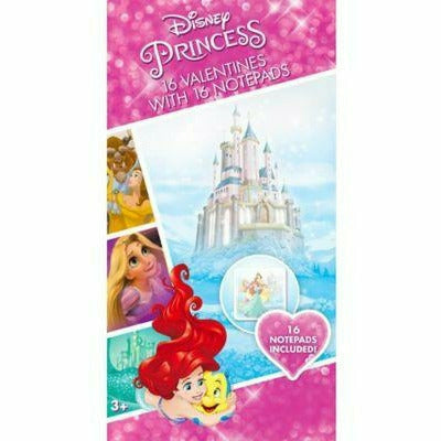 Paper Magic Group HOLIDAY: VALENTINES Disney Princess Valentine Exchange Cards with Favors 16ct Valentine's Day