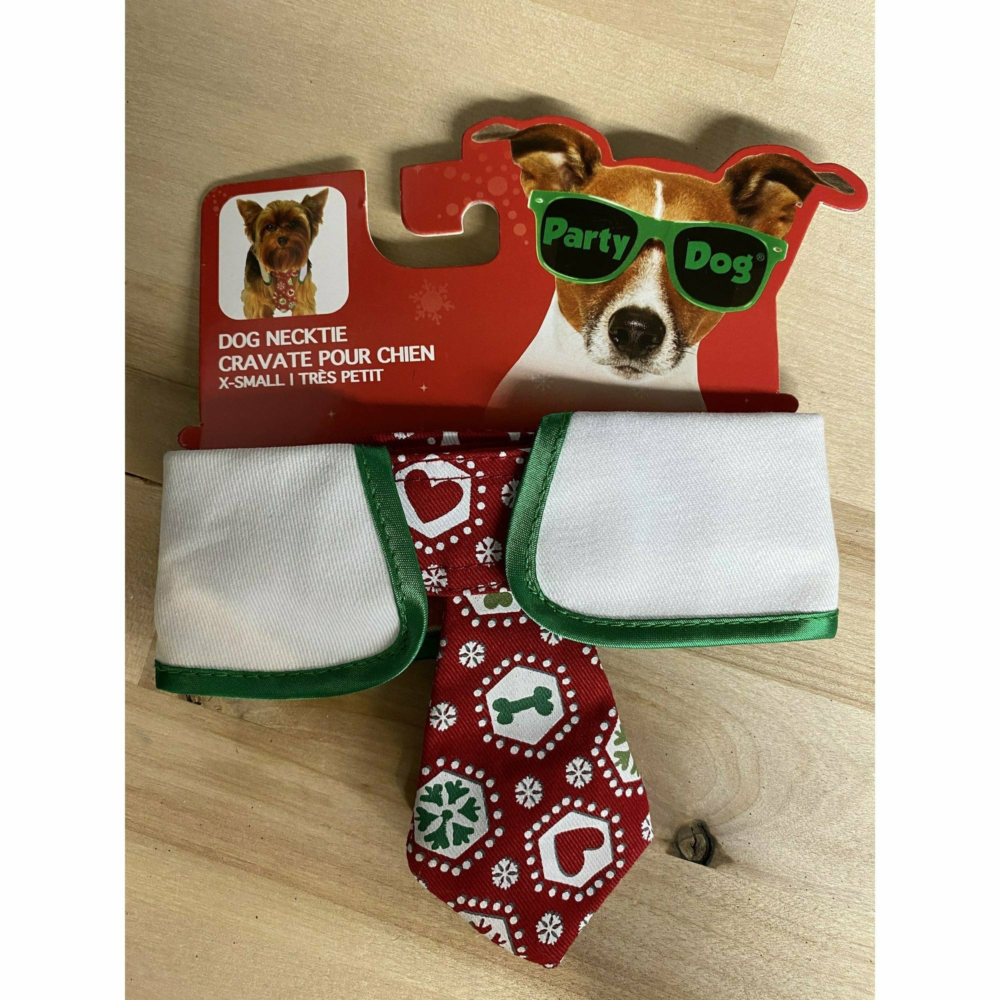 PARTY DOG HOLIDAY: CHRISTMAS XS 6in  - 12in Dog Christmas Necktie