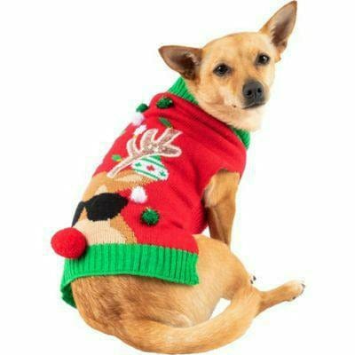 PARTY DOG Reindeer Dog Sweater