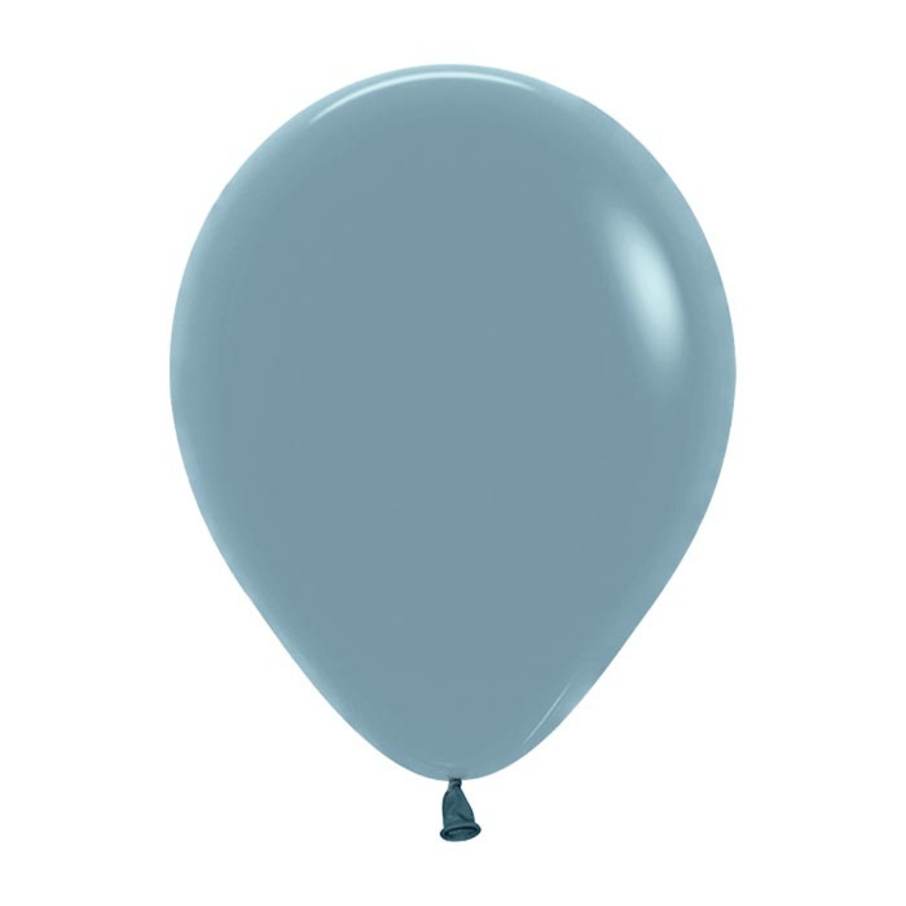 Pastel Dusk Blue Latex Balloon 100ct, 5"