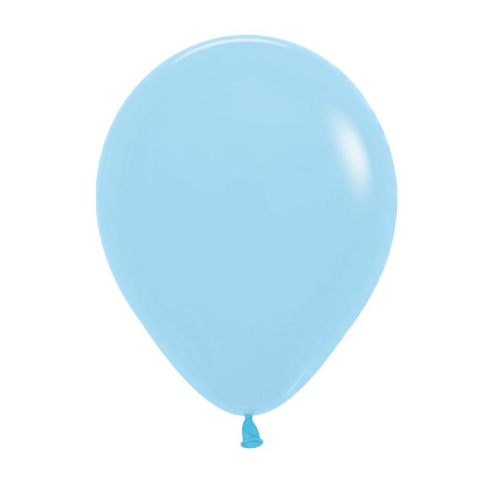 Pastel Matte Blue Latex Balloon 100ct, 5" 