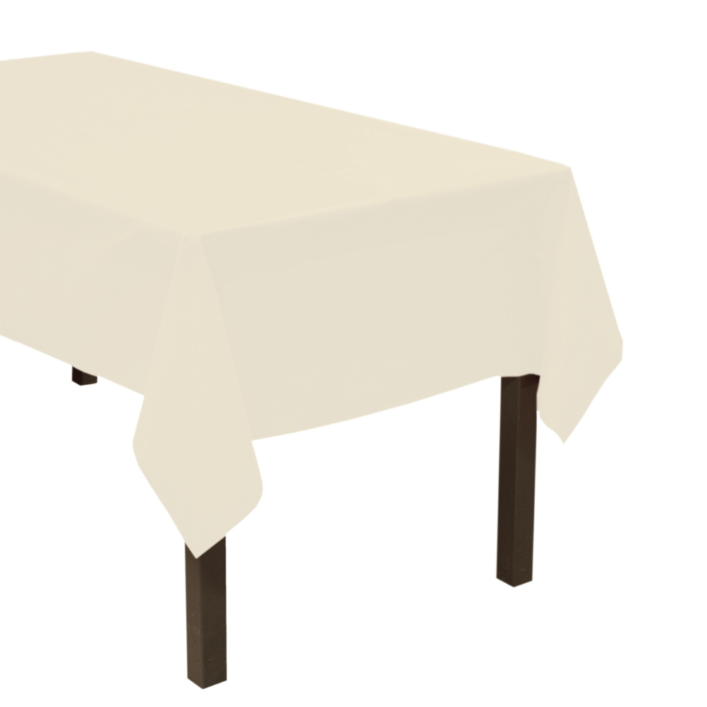 54″ x 108″ RECTANGULAR TABLE COVERS – IVORY