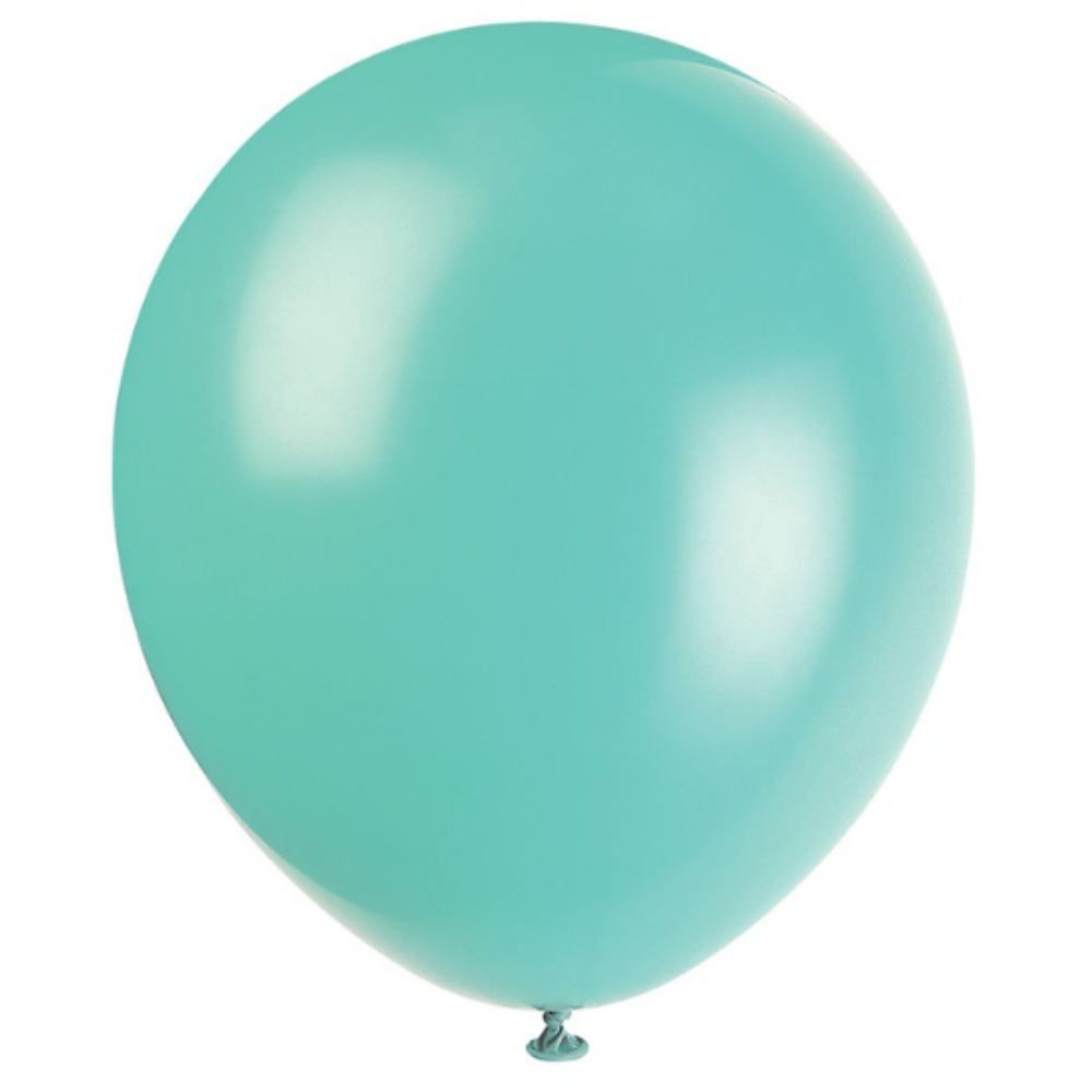 12" Latex Balloons  10ct - Seafoam Aqua