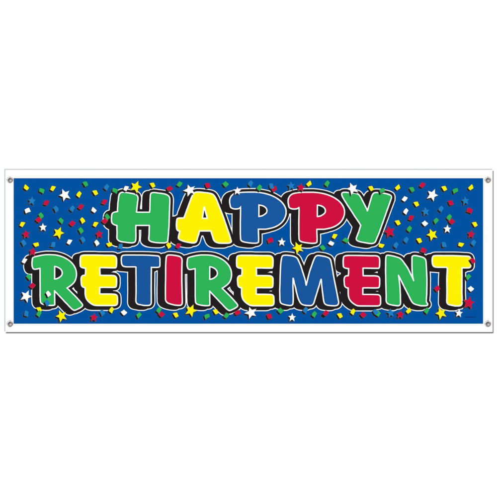 Happy Retirement Sign Banner