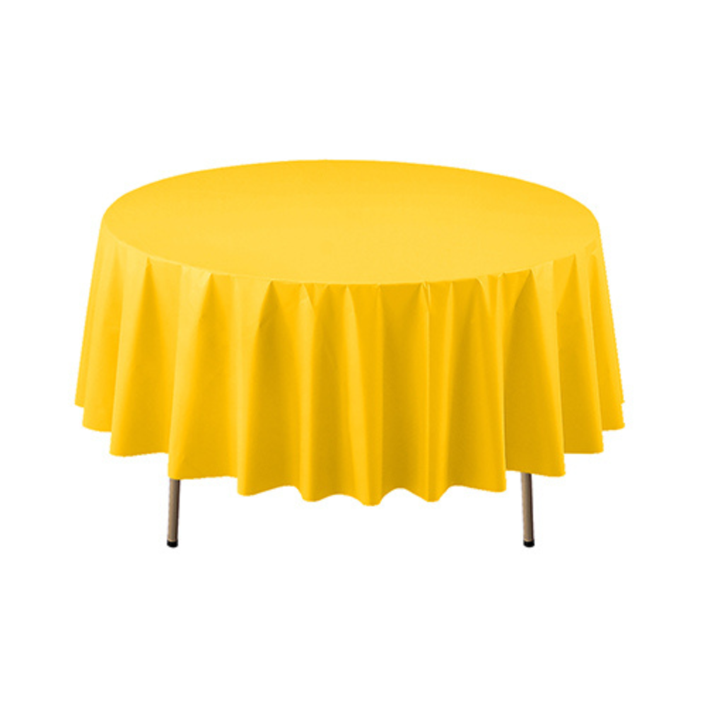 84″ ROUND TABLE COVERS – HARVEST YELLOW