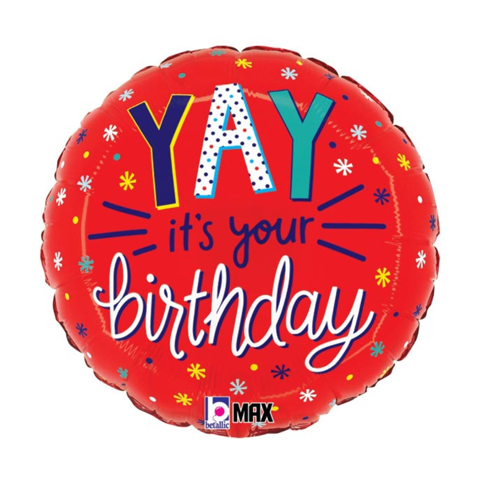 9" INFLATED YAY IT'S YOUR BIRTHDAY MINI