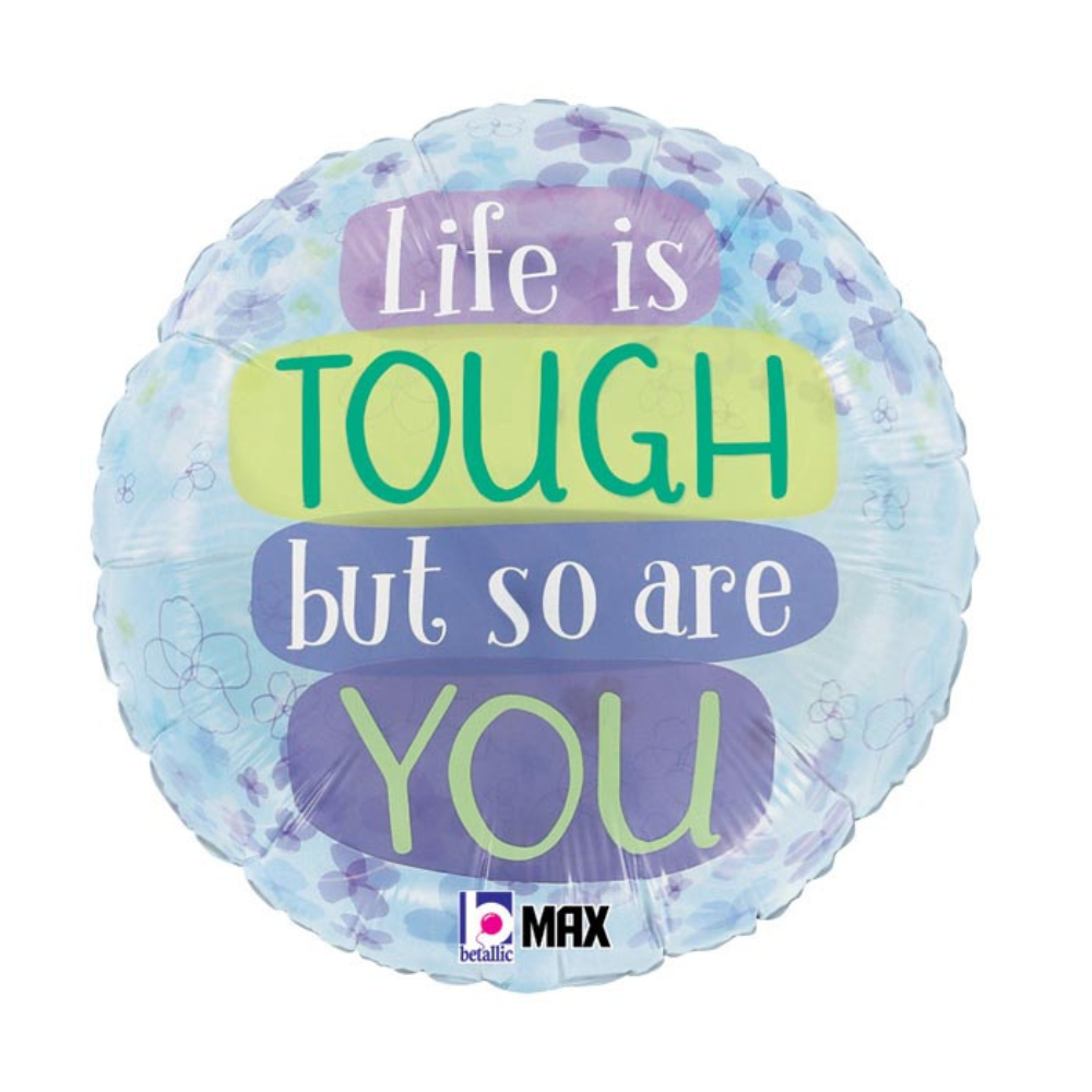 18" PKG TOY LIFE IS TOUGH WATERCOLOR