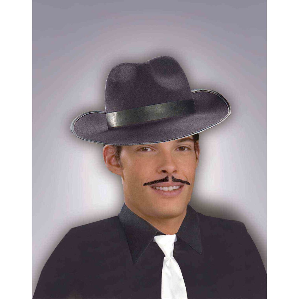 Gangster Moustache Black