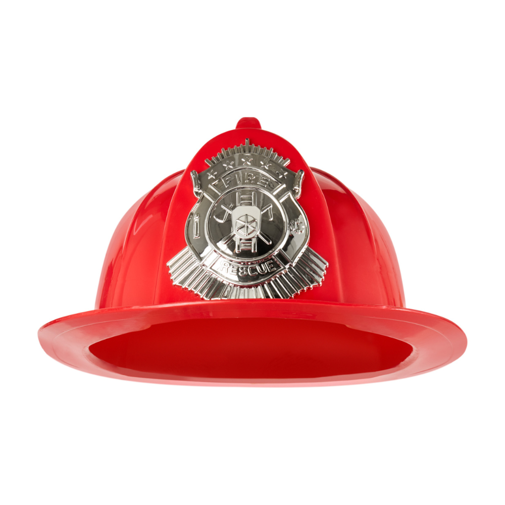 Deluxe Fireman's Helmet-Red