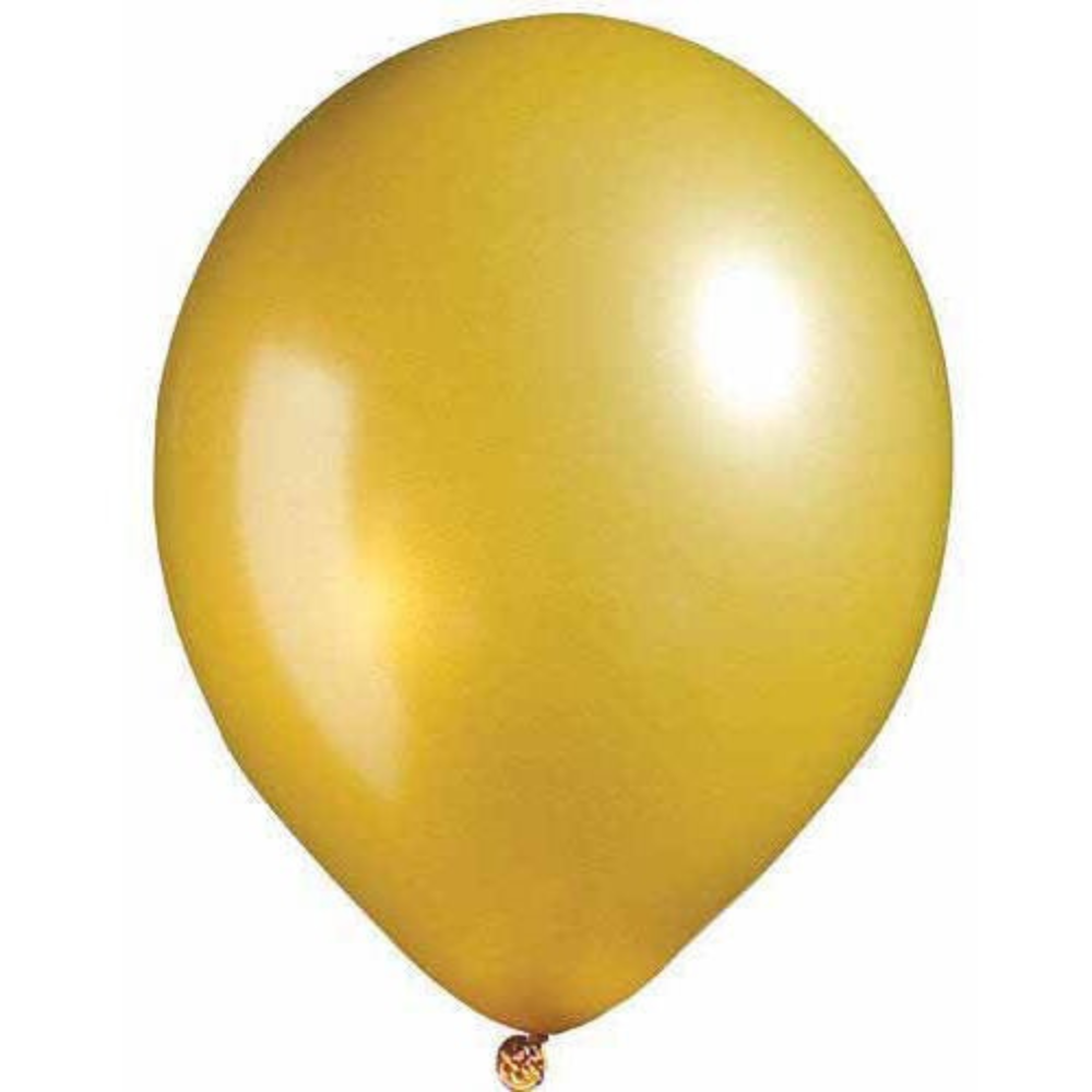11 Inch Sempertex  Metallic Gold  Balloons (100 Pack) - Party Supplies Decorations