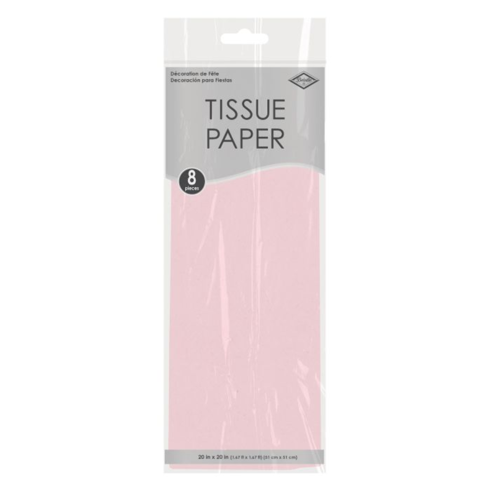 Pink Tissue Paper Sheets - 8pcs