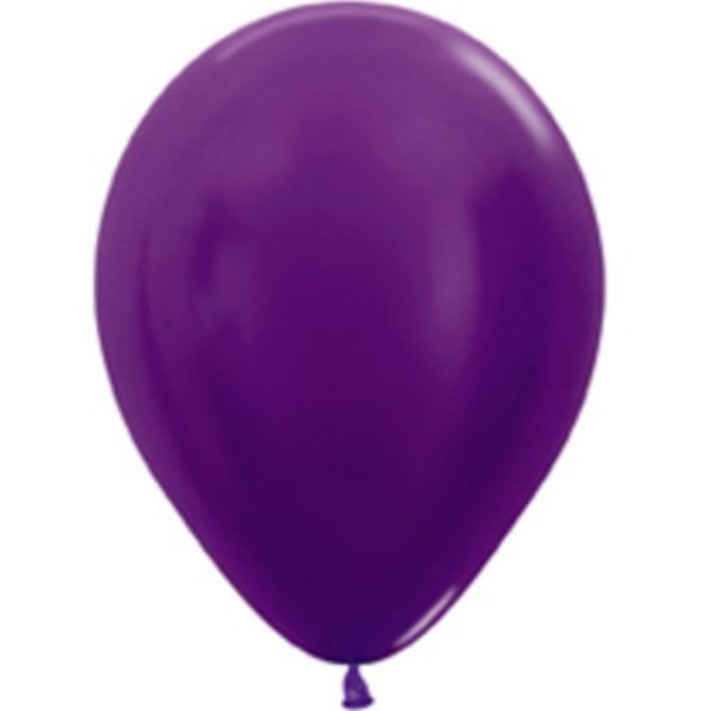 11 Inch Sempertex Metallic Violet Balloons (100 Pack) - Party Supplies Decorations
