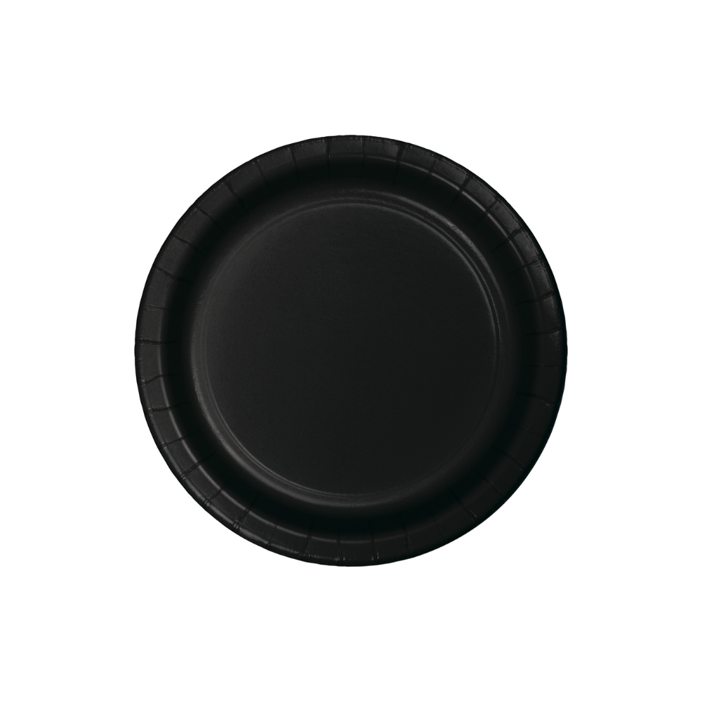 Black Velvet Luncheon Plates