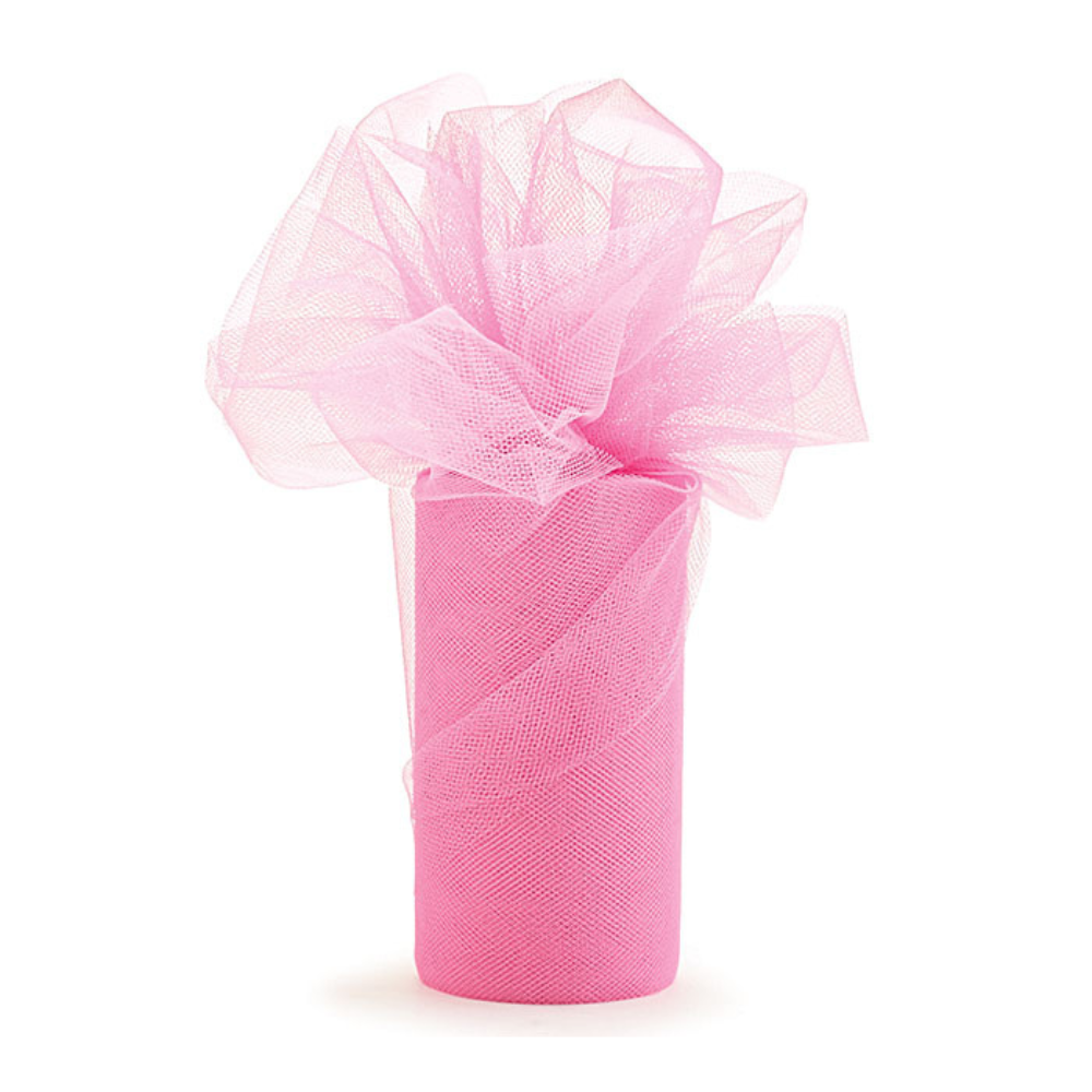 TULLE 5 3/4"X25YD ROSEBUD
