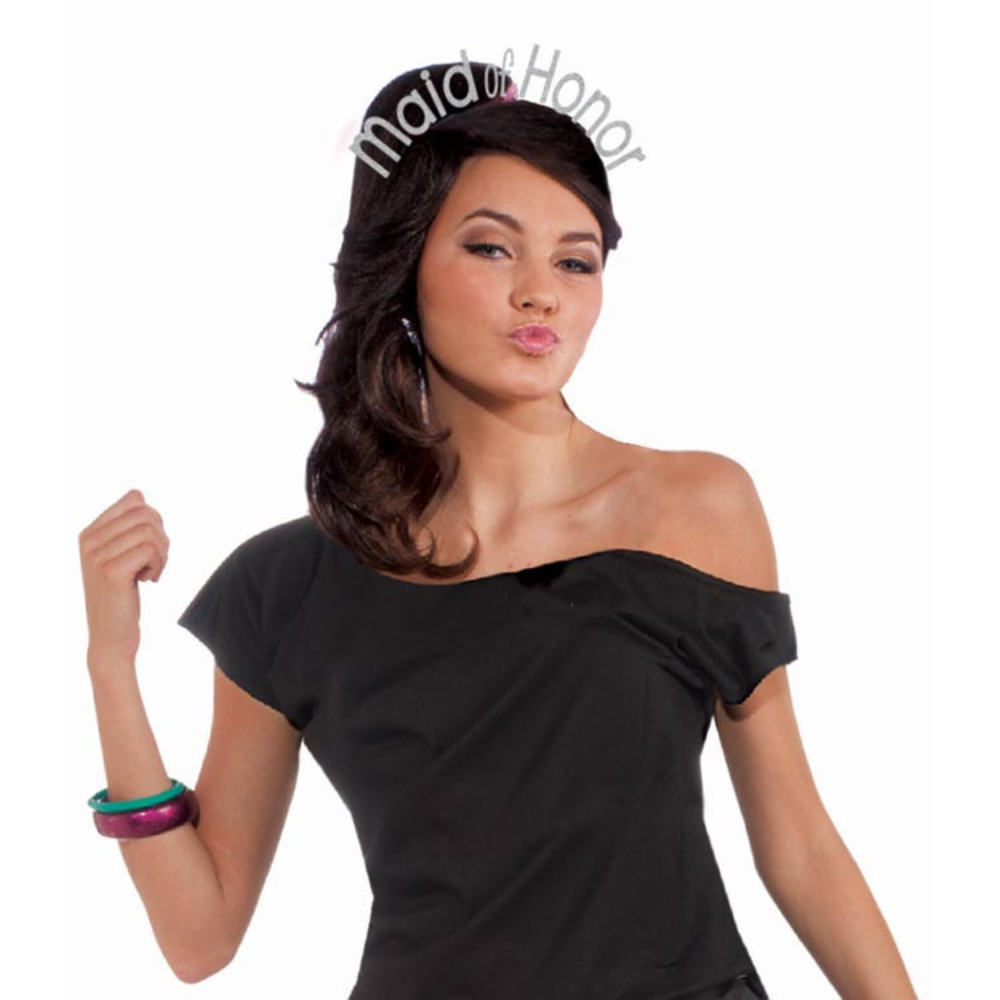 Made of Honor-Glitter Headband-Silver