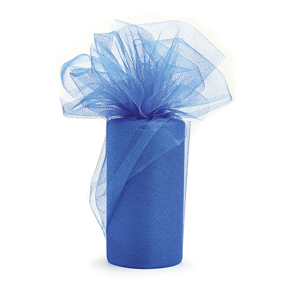 TULLE 5 3/4"X25YD ROY BLUE