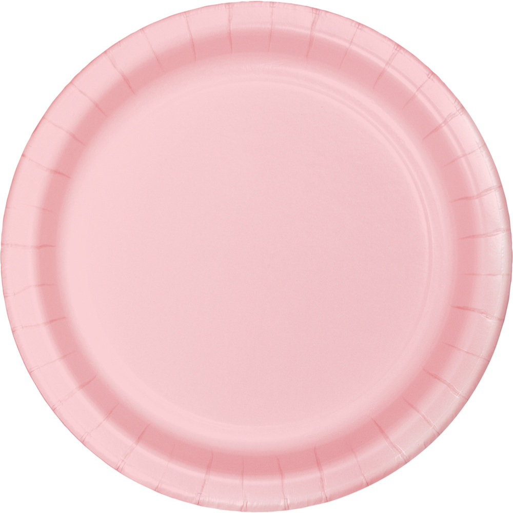10" Paper Plate- Classic Pink