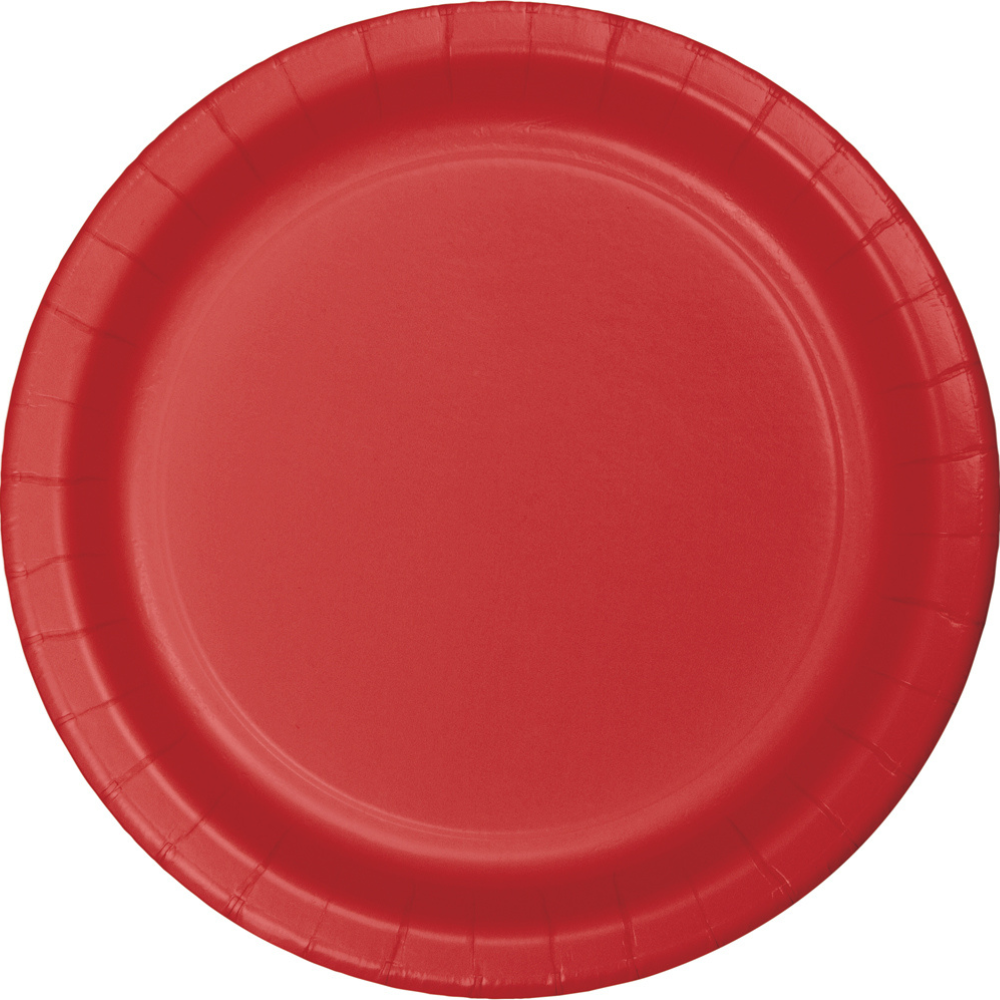 10" Paper Plate- Classic Red