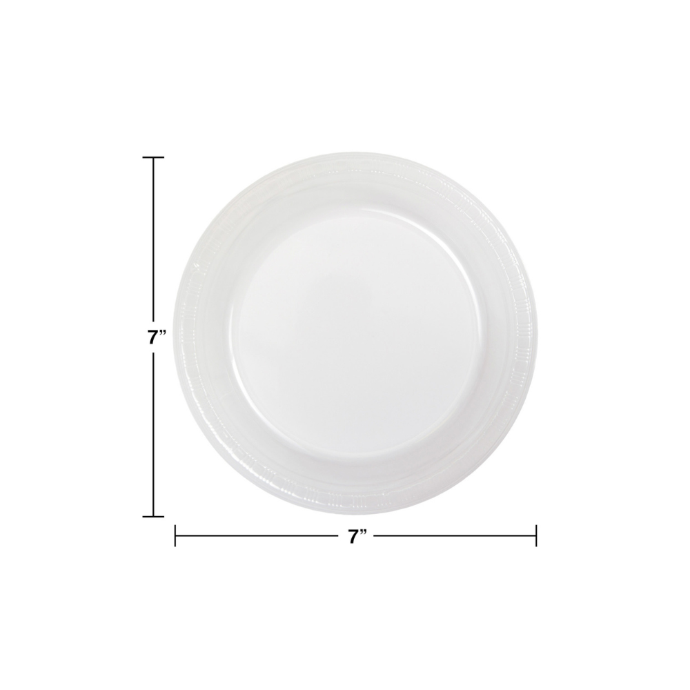 Premium Plastic Luncheon Plates- Clear
