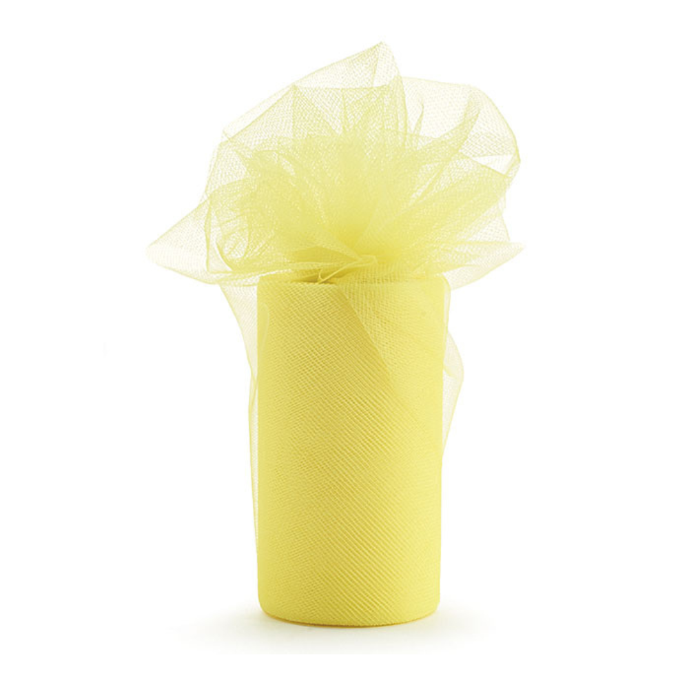 TULLE 5 3/4"X25YD YELLOW