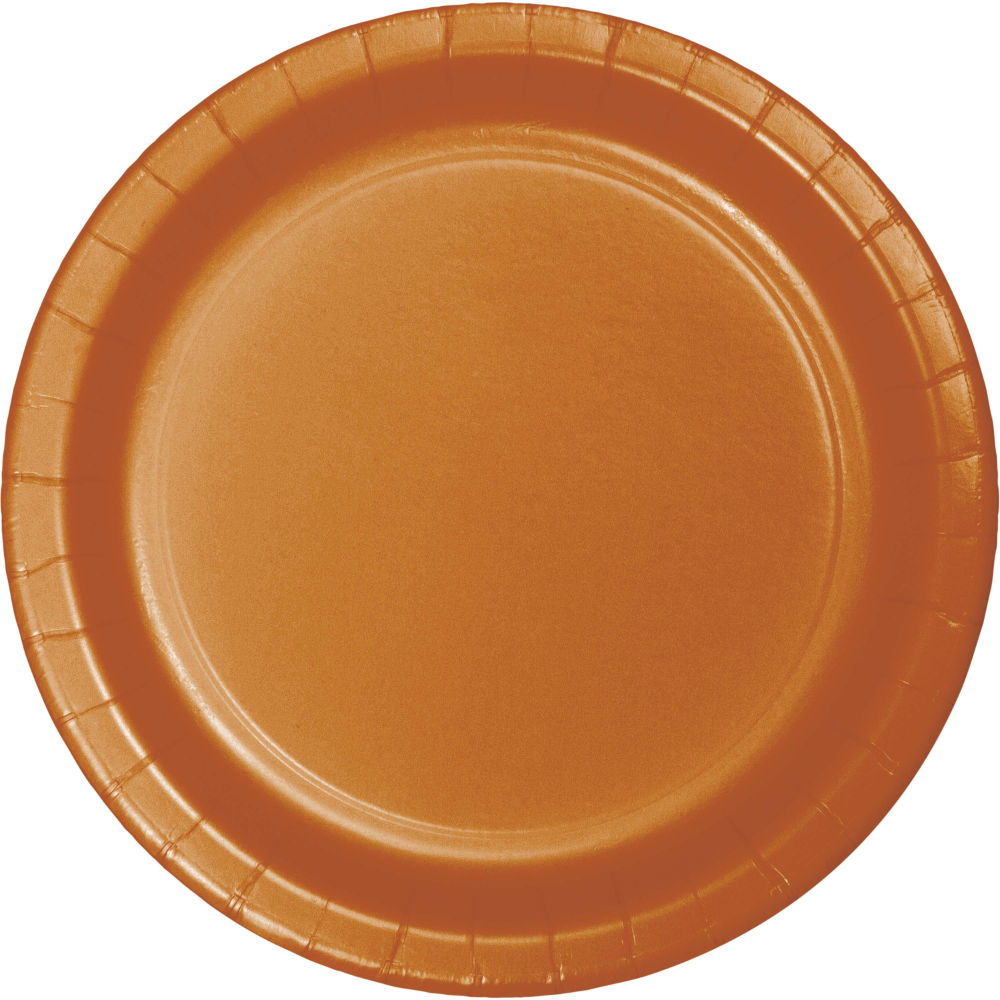 7" Paper Plate - Pumpkin Spice