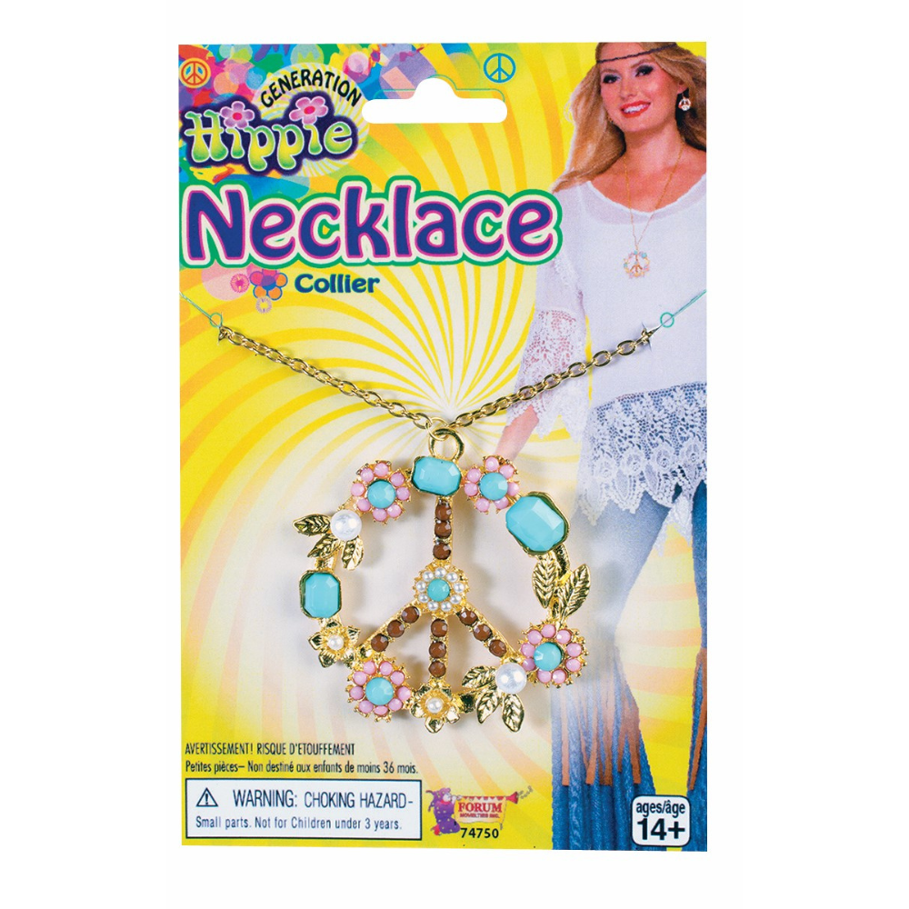 Hippie Peace Sign Necklace