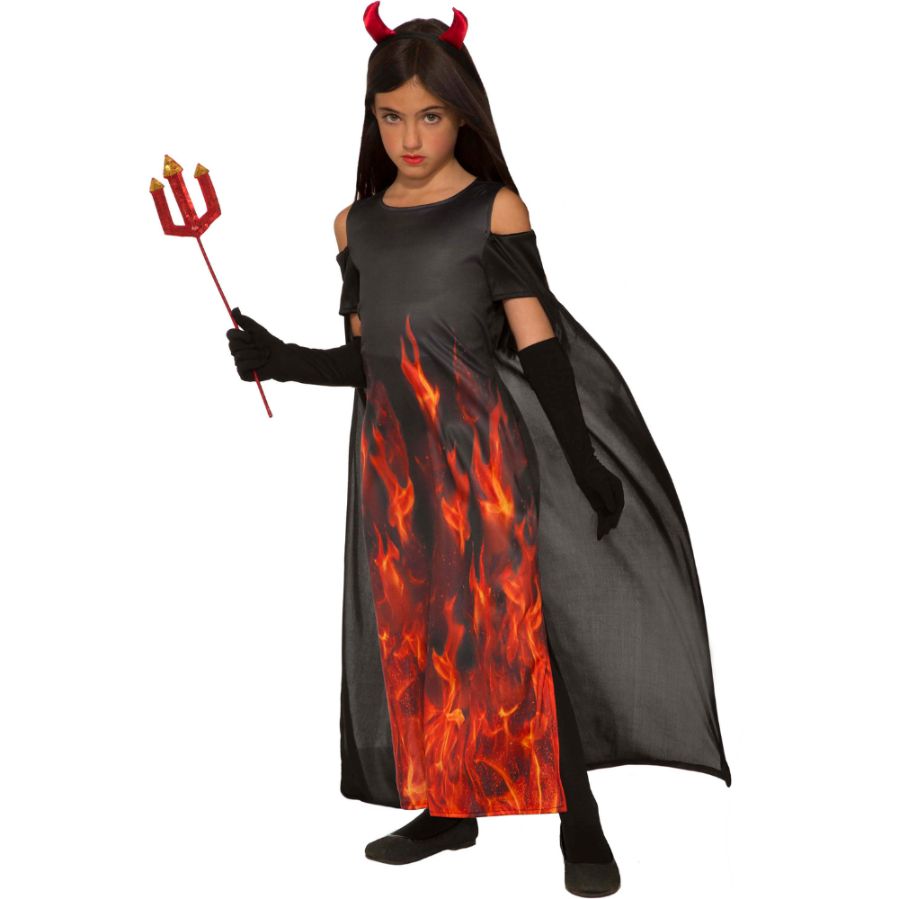 Girls Elegant Devil Costume