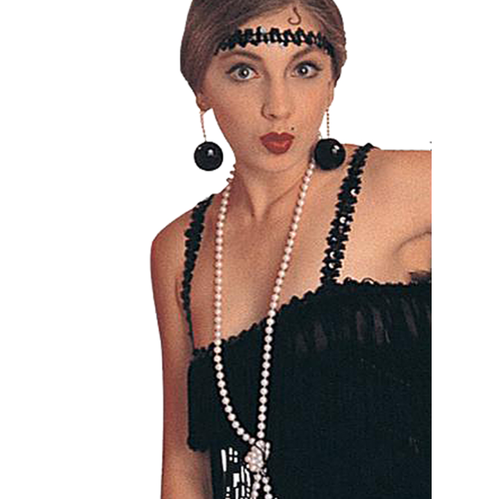 Flapper Girl Long Bead Necklace