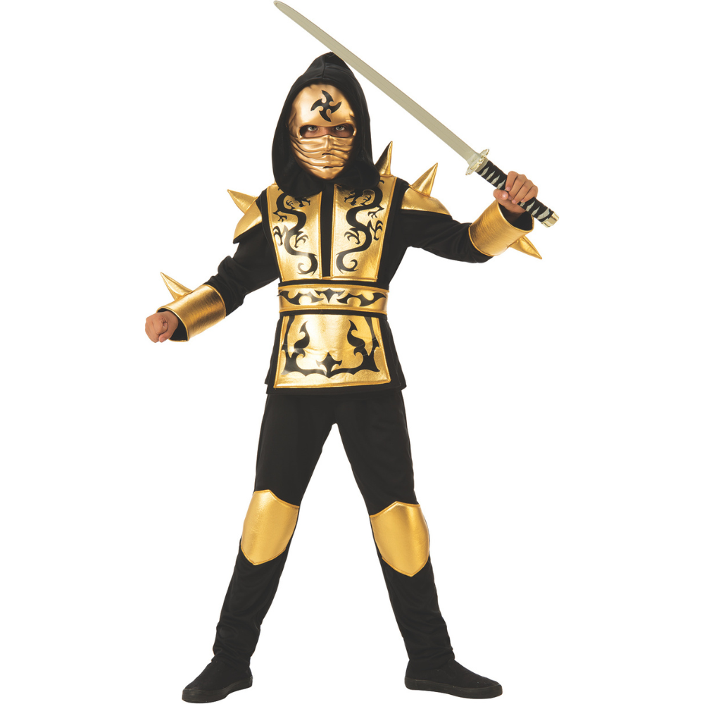 Gold Ninja Kids Costume