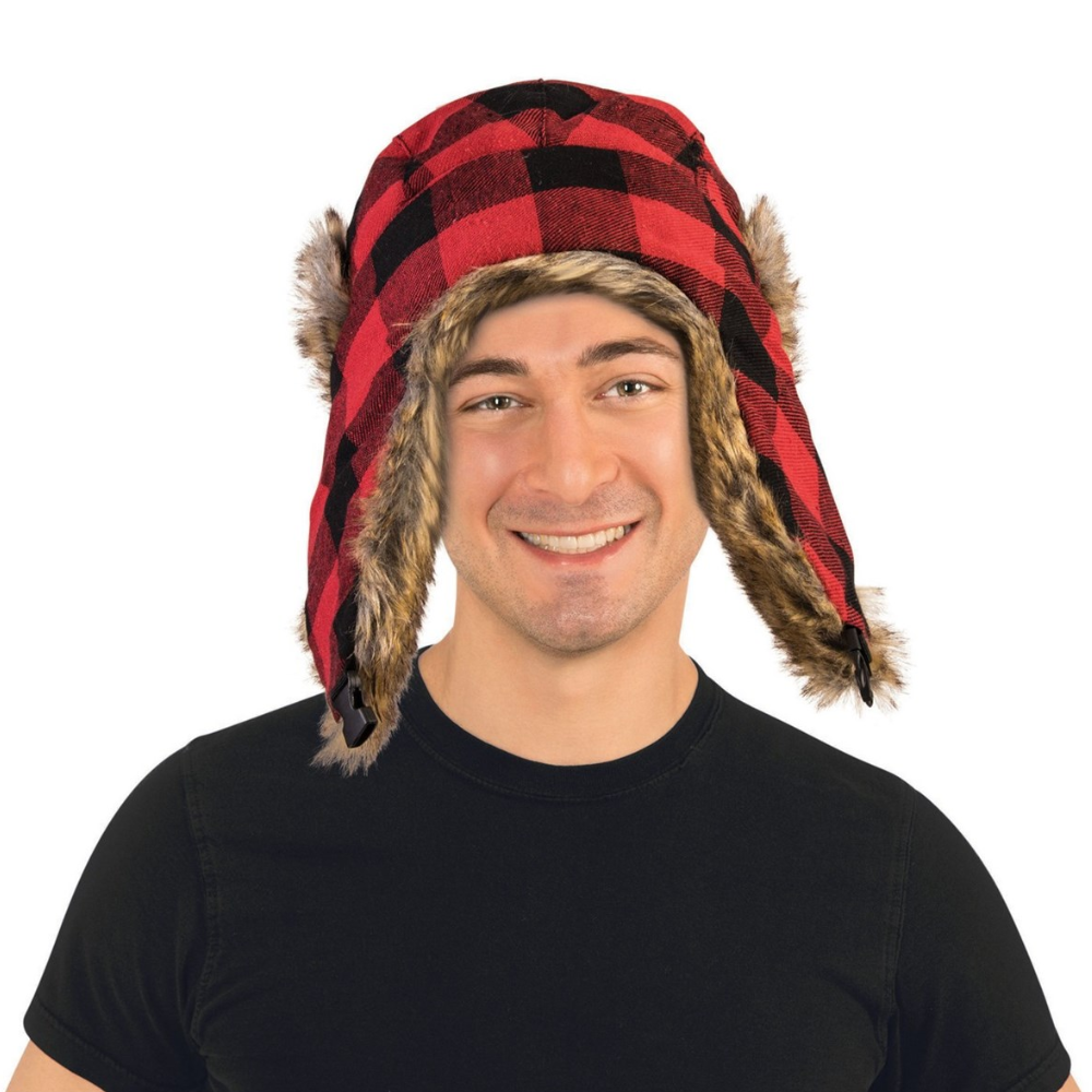 Red and Black Lumberjack Hat