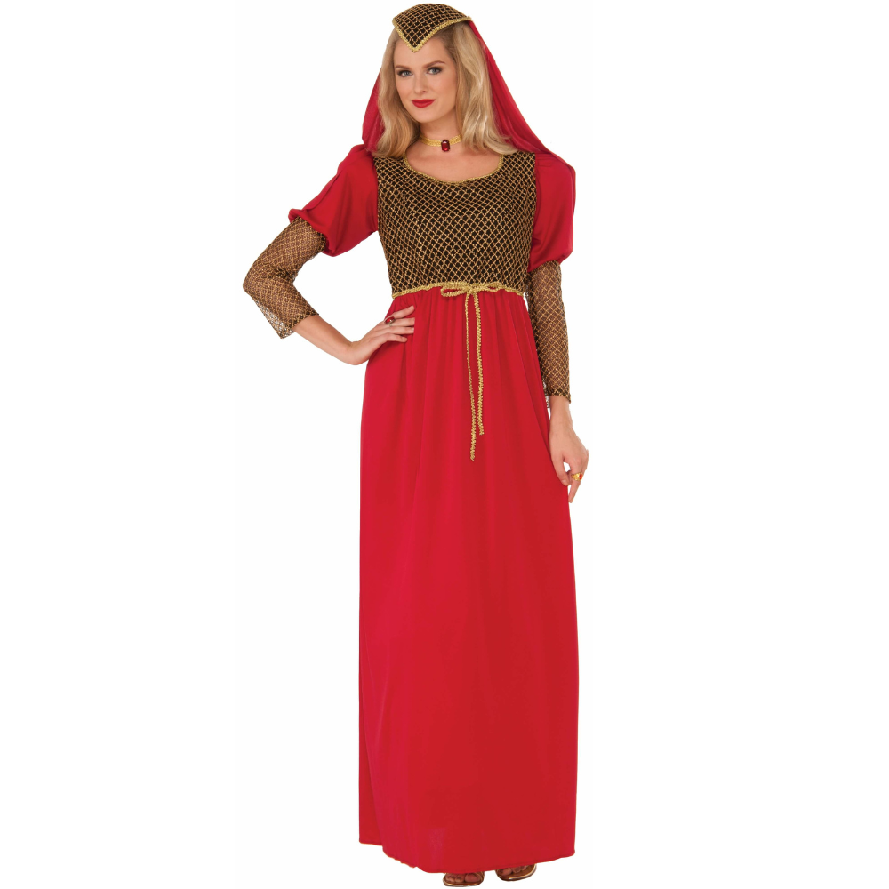 Renaissance Lady Red Costume Dress Adult Women Renaissance Lady Red Costume Dress Adult Women