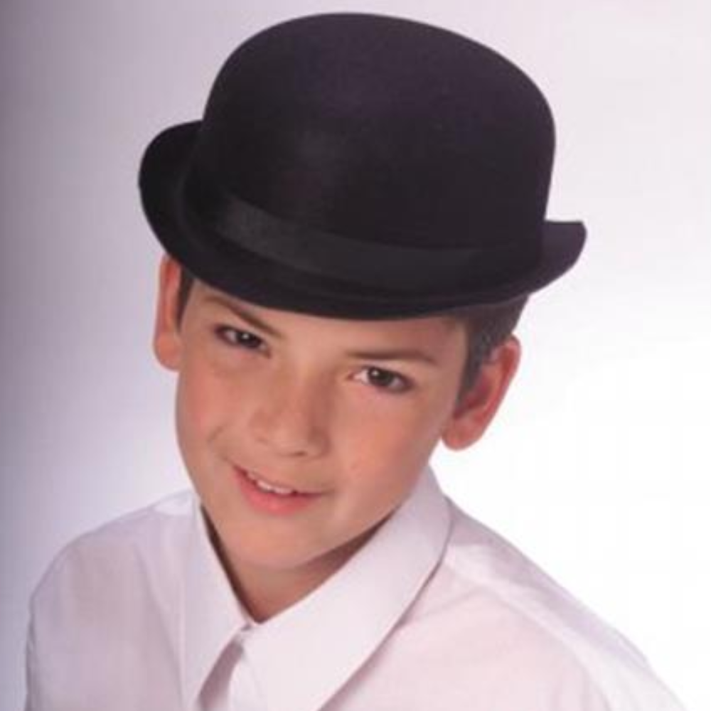 Black Derby Hat-Child