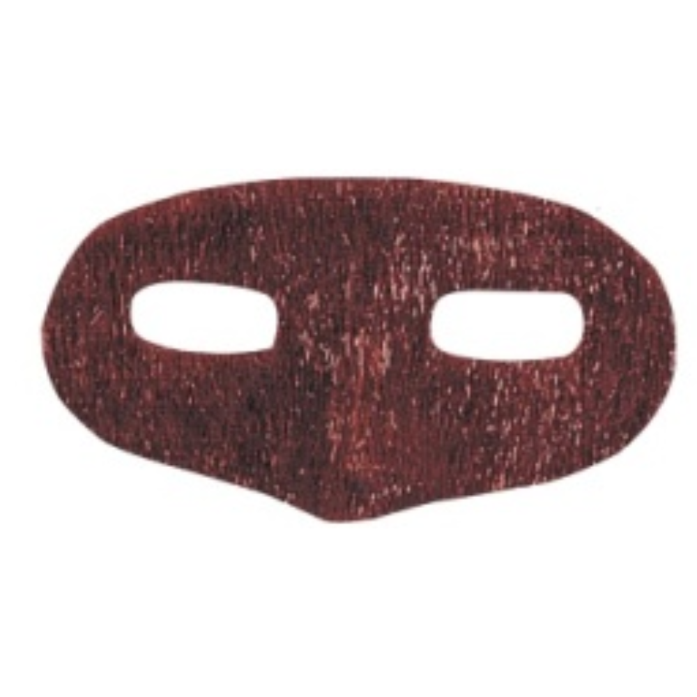 Metallic Lame' Domino Mask-Red