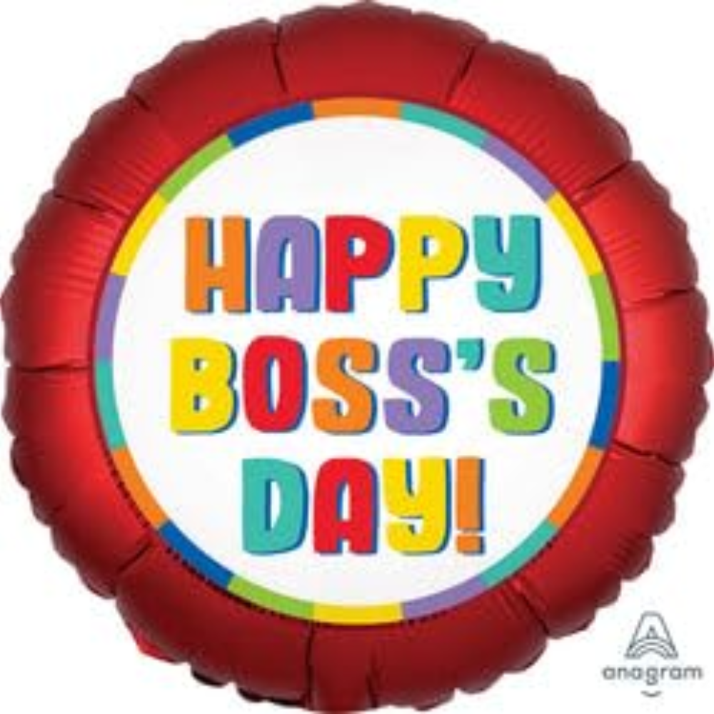 G011 Happy Boss's Day! Satin Balloon
