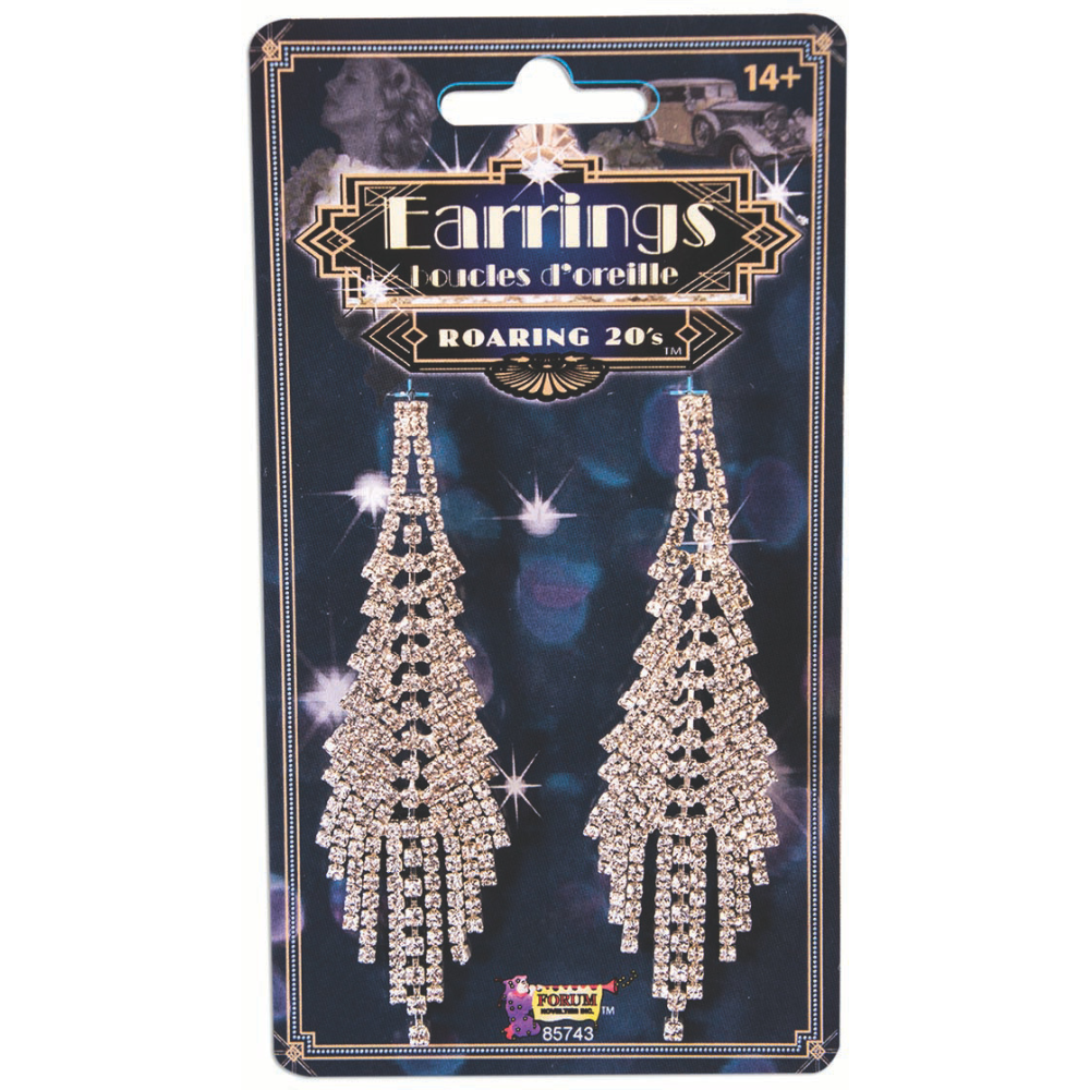 Flapper Rhinestone Earrings