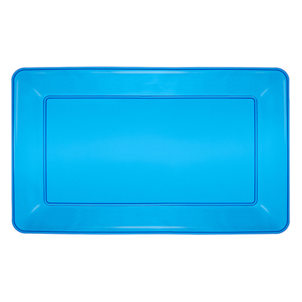 12″ X 18″ RECTANGULAR HEAVY DUTY TRAYS – NEON BLUE