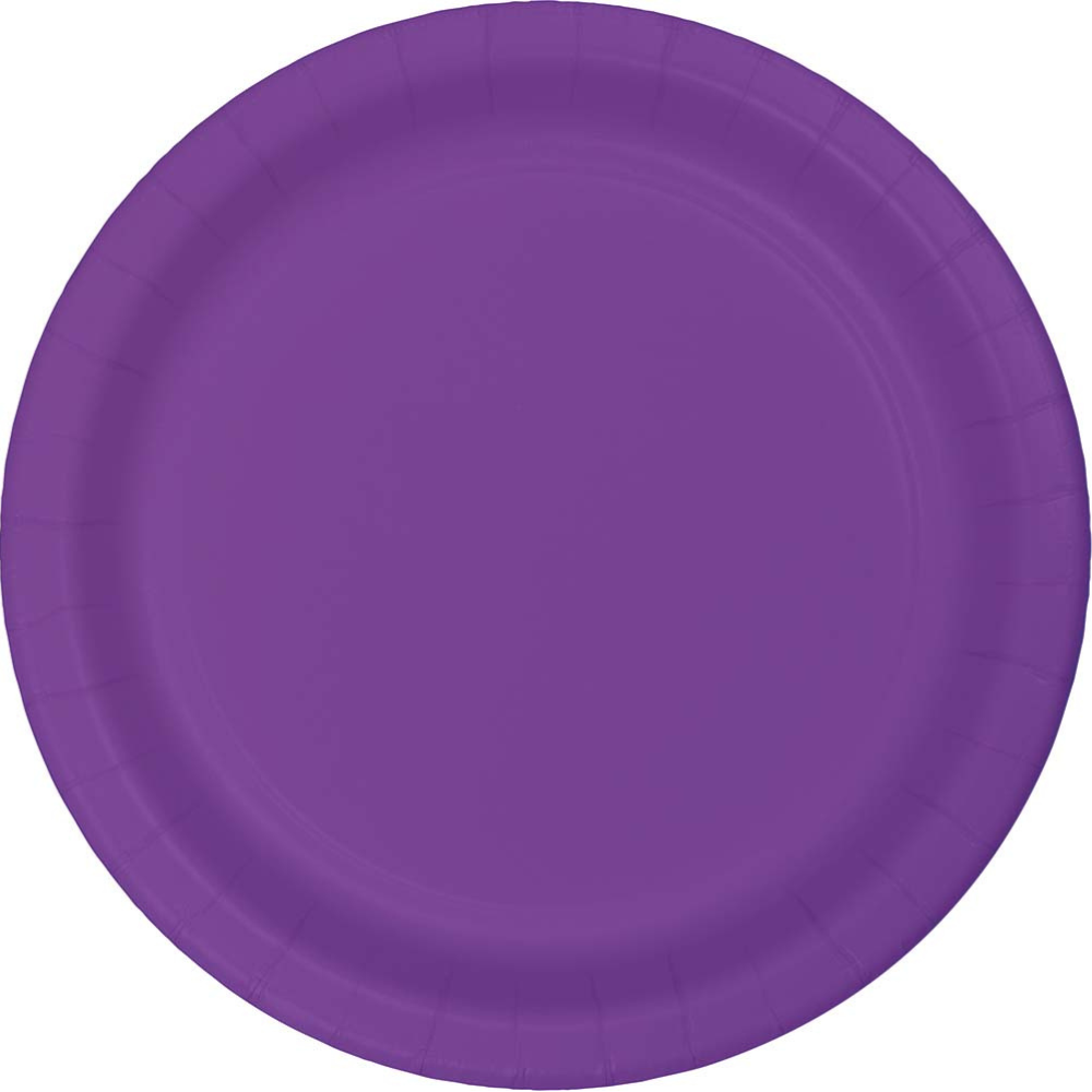 9" Paper Plate- Amethyst
