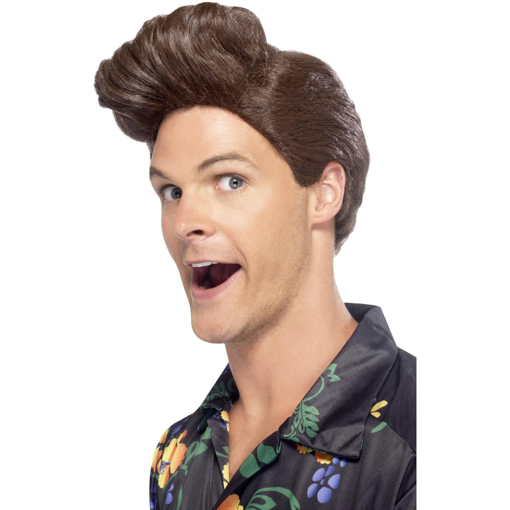 Nineties Detective Wig - Brown