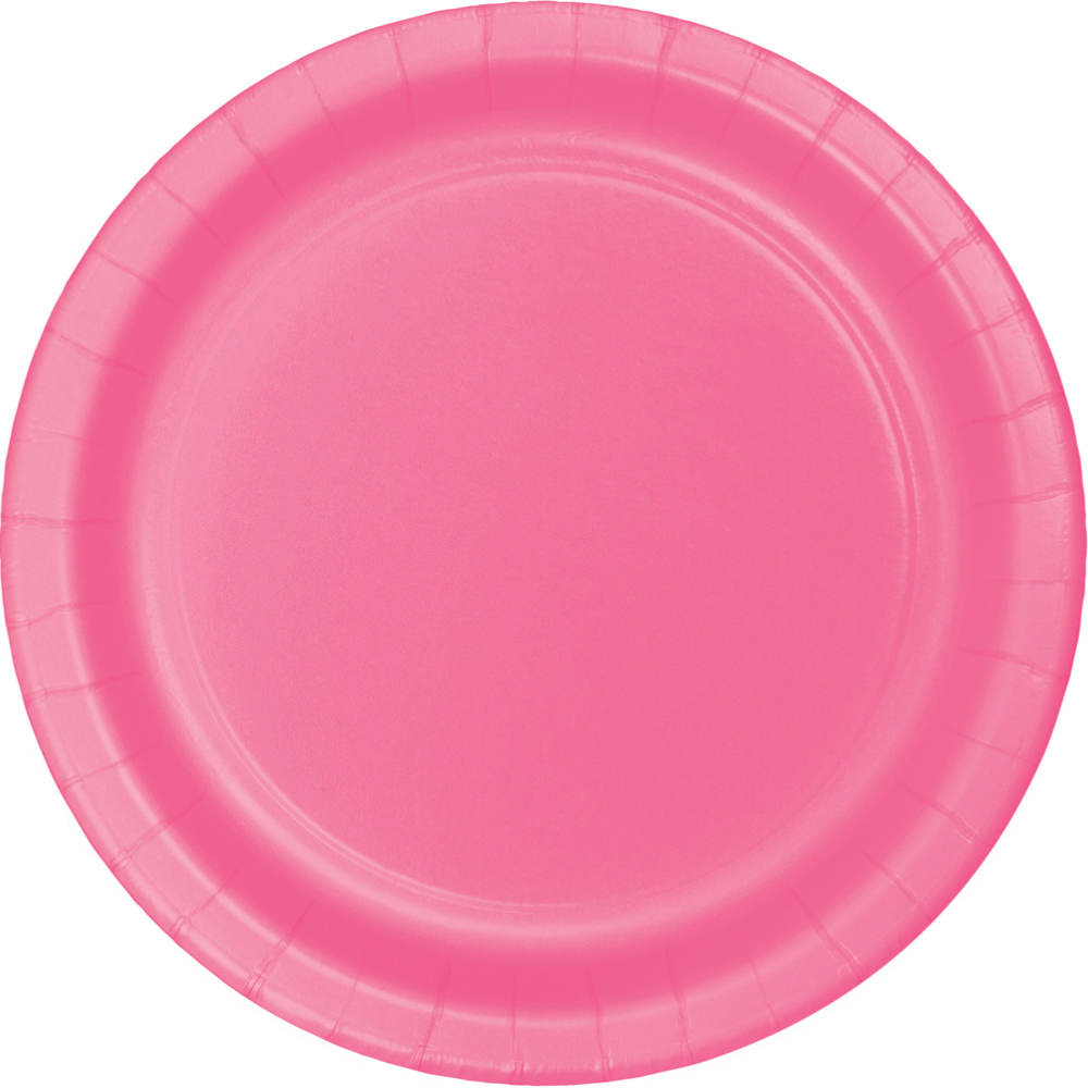 9" Paper Plate-Candy Pink