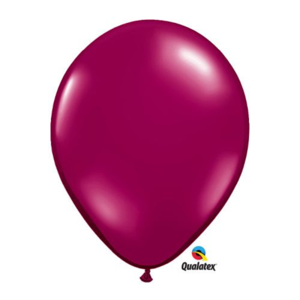 5" Latex Balloons 100ct -Sparkling Burgundy Balloons