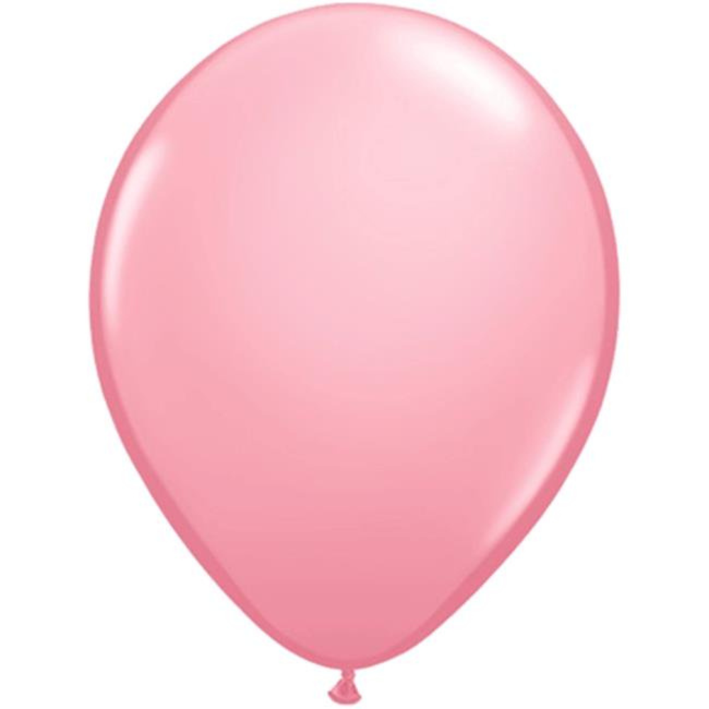 5" Latex Balloons 100ct -Qualatex Pink Latex 