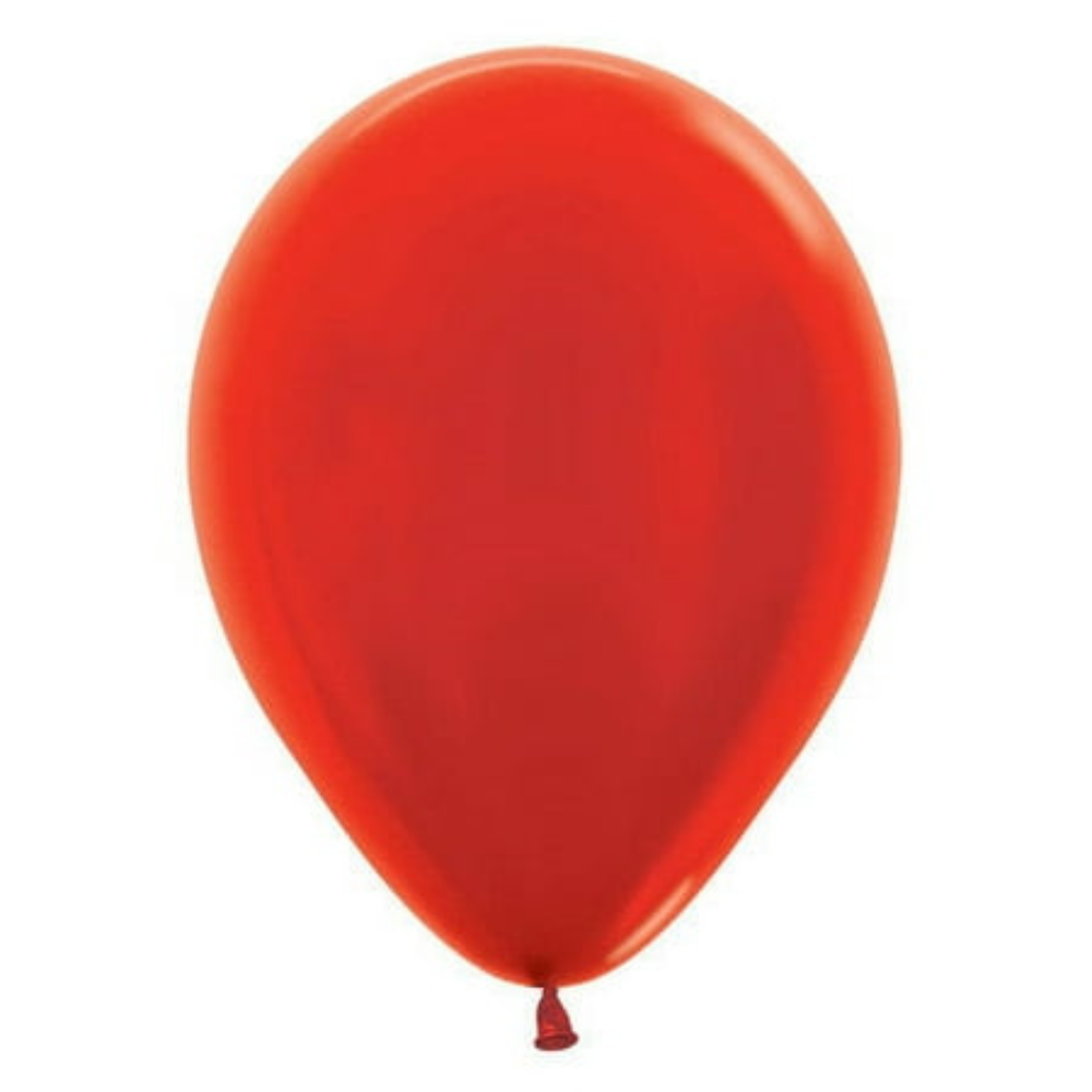 11 Inch Sempertex Metallic Red Betallatex Balloons (100 Pack) - Party Supplies Decorations