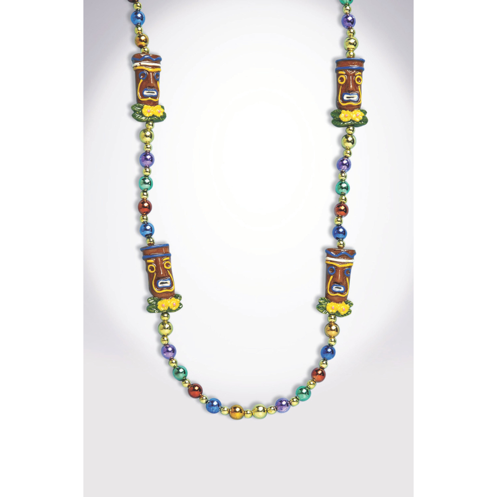 Tiki God Bead Necklace