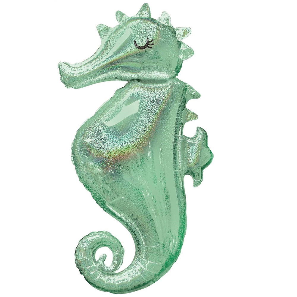 270 38" Mermaid Wishes Seahorse Foil Balloon Party Decorating Supplies